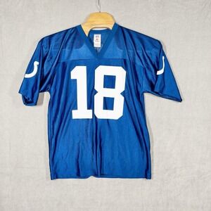 NFL Indianapolis Colts Peyton Manning Football Jersey Mens Large Blue‎
